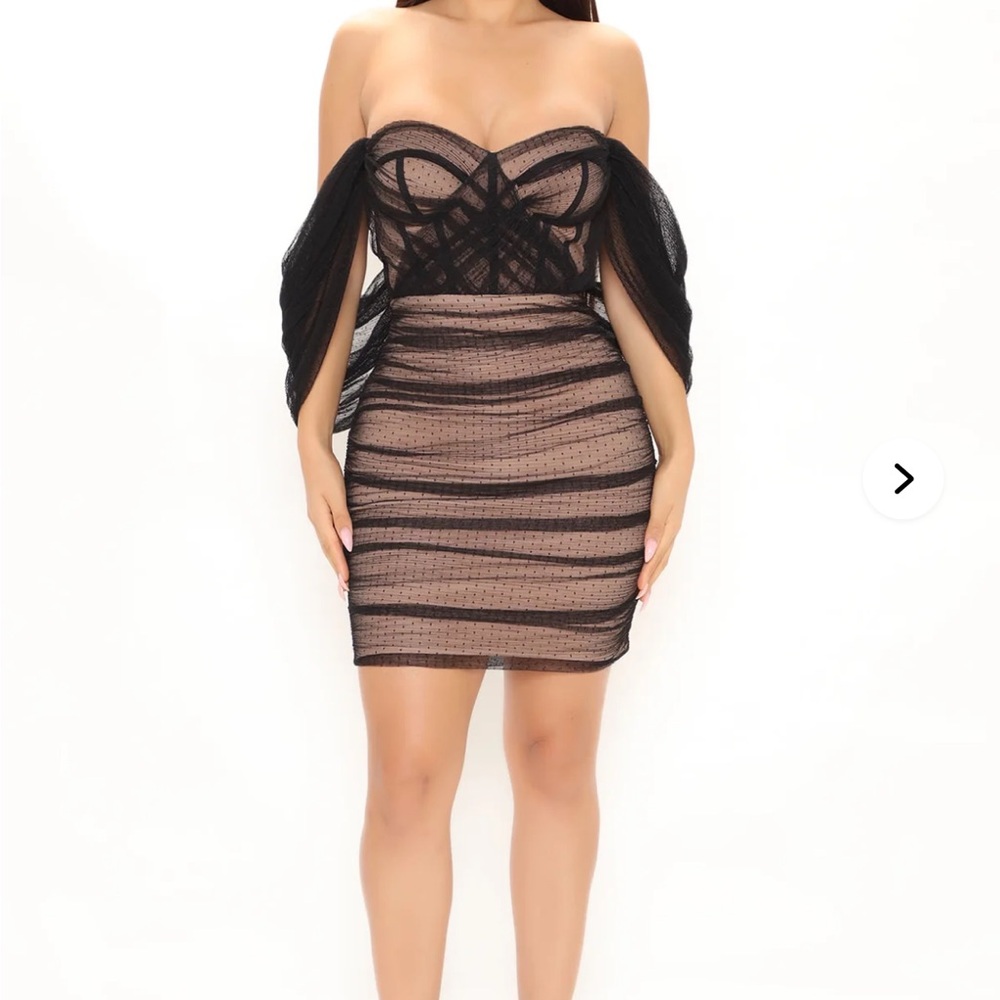 Venice Canal Ruched Bandage Mini Dress - Black Fashion Nova